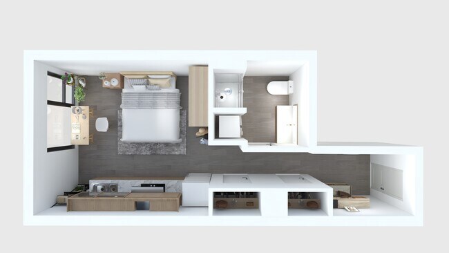 Studio B  MFTE, Utilities Included 203MFTE floor plan